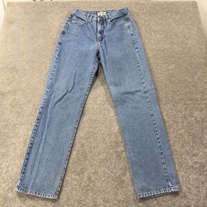 Guess Jeans Straight Leg Pants Womens 29x32 Blue Vintage High Rise Made In USA